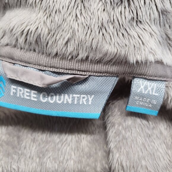Free Country Womens Jacket Faux Fur XXL Full Zip Long Sleeve Pockets - Picture 5 of 16